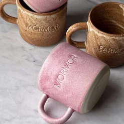 ODA KOP M/NAVN I STENTØJ 8X8CM | MORMOR/BRUN