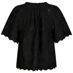 ODET EMBROIDERY BLOUSE | BLACK