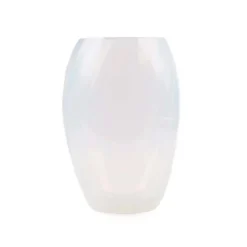 OPALINE ELIPSE VASE | CREAMY WHITE