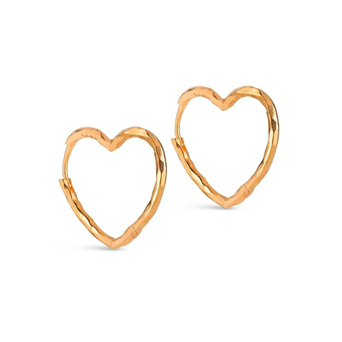 ORGANIC HEART MEDIUM HOOPS | FORGYLDT
