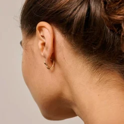 ORGANIC HEART SMALL HOOPS | FORGYLDT