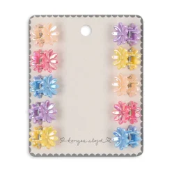 10-PACK MINI FLOWER HAIR CLAWS | MULTI