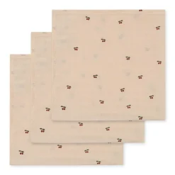 3-PACK MUSLIN CLOTH | CHERRY