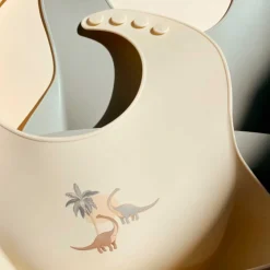 2-PACK SILICONE BIB | DINO