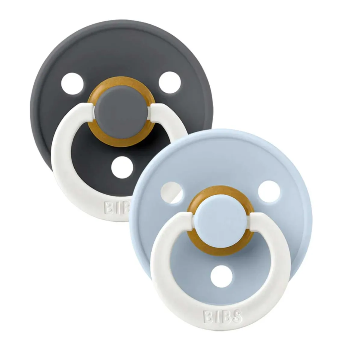 2-PAK GLOW - RUND - STR. 2 | IRON/BABY BLUE