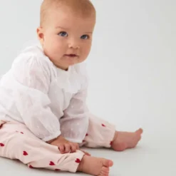 PANTS EMB. W. LINING | PEACH BLUSH