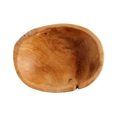 PEANUT SKÅL I TEAKROD