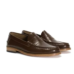 PENNY LOAFER IN POLIDO LEATHER | BROWN