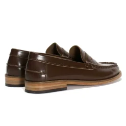 PENNY LOAFER IN POLIDO LEATHER | BROWN