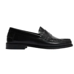 PENNY LOAFER IN POLIDO LEATHER | BLACK