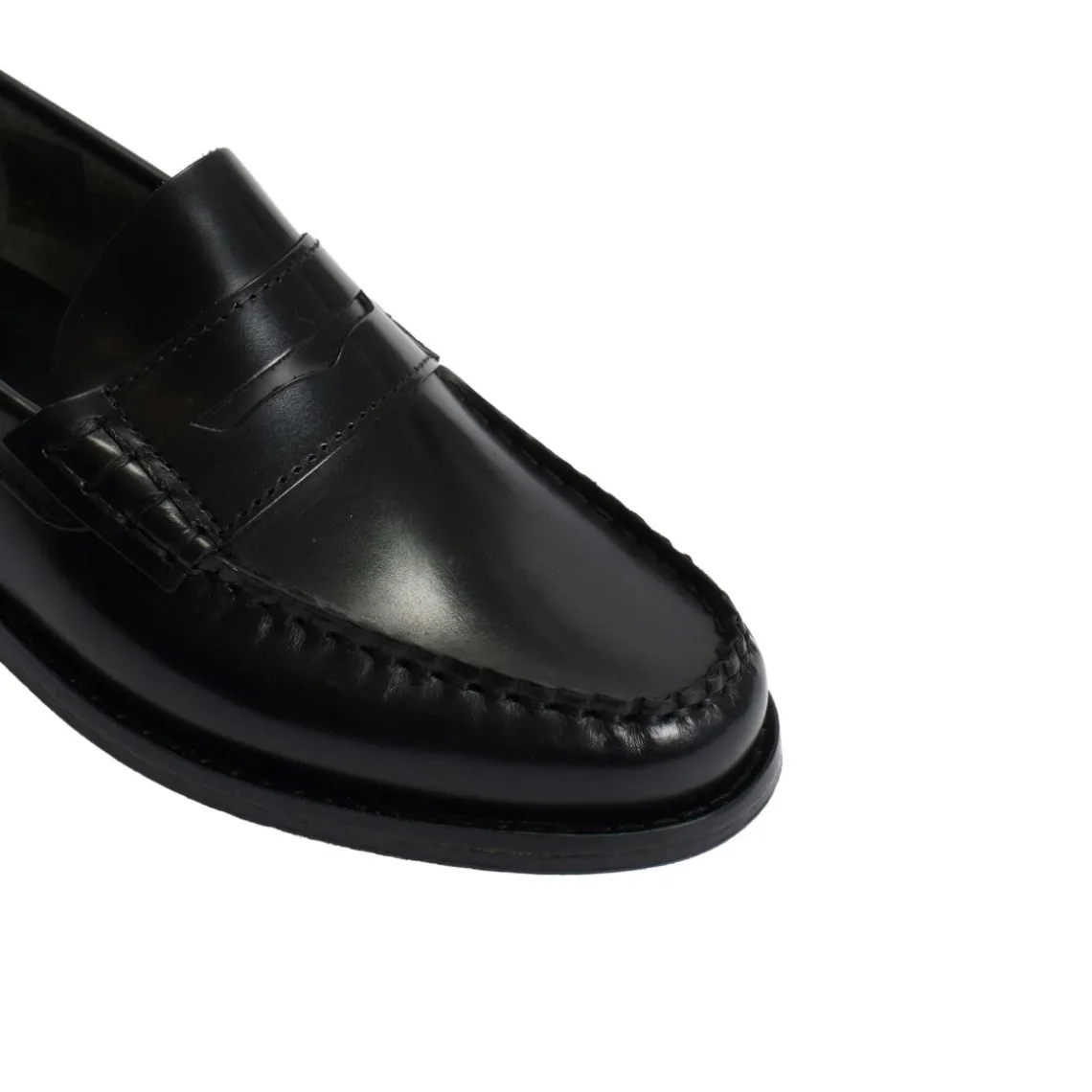 PENNY LOAFER IN POLIDO LEATHER | BLACK