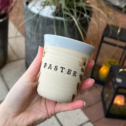 PERSONLIG KOP | FASTER/BLÅ/MILD BLOMST