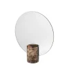 PESA MARBLE TABLE MIRROR 25,5X22 CM | BROWN