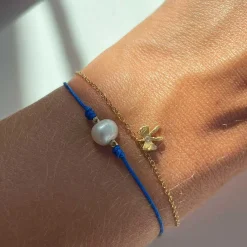 PETIT BOW M/STEN ARMBÅND | FORGYLDT