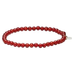 PETITE STRETCH ARMBÅND | RØD JADE