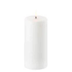 PILLAR CANDLE 7,8X15 CM | NORDIC WHITE