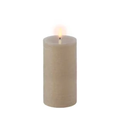 PILLAR CANDLE 7,8X15 CM | SANDSTONE