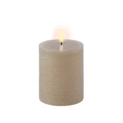 PILLAR CANDLE 7,8X10,1CM | SANDSTONE