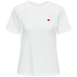 PISA S/S PRINT T-SHIRT | CLOUD DANCER/BITTERSWEET