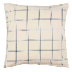 PUDE EBBE NATUR 50X50 CM | MØRKEBLÅ TERN