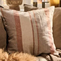 PUDE INKL. FYLD 50X50 CM | BEIGE/BRUN/RUST