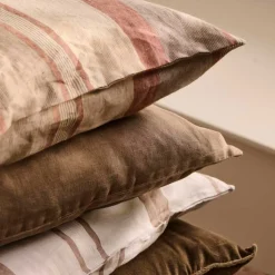 PUDE INKL. FYLD 50X50 CM | BEIGE/BRUN/RUST