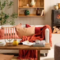 PUDE INKL. FYLD 50X50 CM | CAMEL