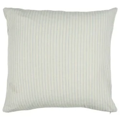 PUDE NATUR M/STRIBER 60X60 CM | LYSEBLÅ STRIBER