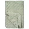 QUILT 130X180 | HVID/STØVGRØN