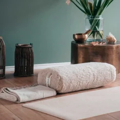 RELEASE WOOL RECTANGULAR BOLSTER | SAND