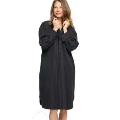 RELIEVE STRIBET SKJORTEKJOLE | MOONLESS/TAUPE