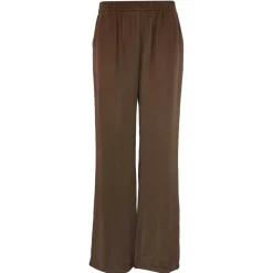 ROBERTA SATIN PANTS | BROWN