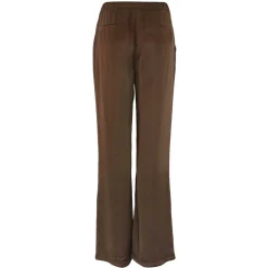 ROBERTA SATIN PANTS | BROWN