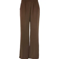 ROBERTA SATIN PANTS | BROWN