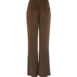 ROBERTA SATIN PANTS | BROWN