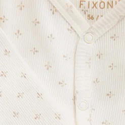 ROMPER LS RIB | GARDENIA