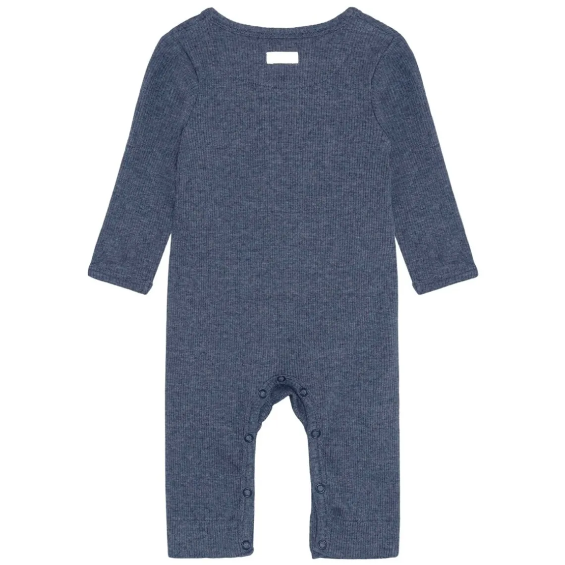 ROMPERS LS RIB MELANGE | VINTAGE INDIGO MELANGE