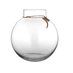 RUND GLASVASE 21X22 CM