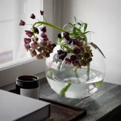 RUND GLASVASE 21X22 CM