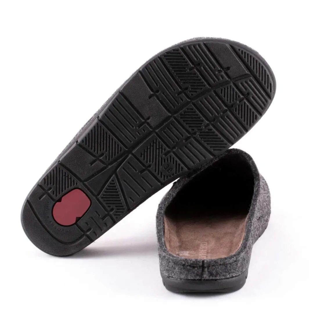 SAMUEL HERRE HJEMMESKO I ULD | SORT