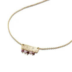 SANITY GARNET ROSE QUARTZ NECKLACE