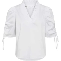 SANNA PUFF V-BLOUSE | WHITE