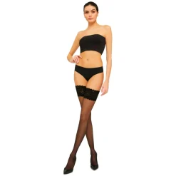 SATIN TOUCH 20 STAY-UP | BLACK