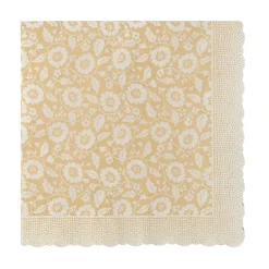 SERVIETTER BLOMSTER - 20 STK. | GUL