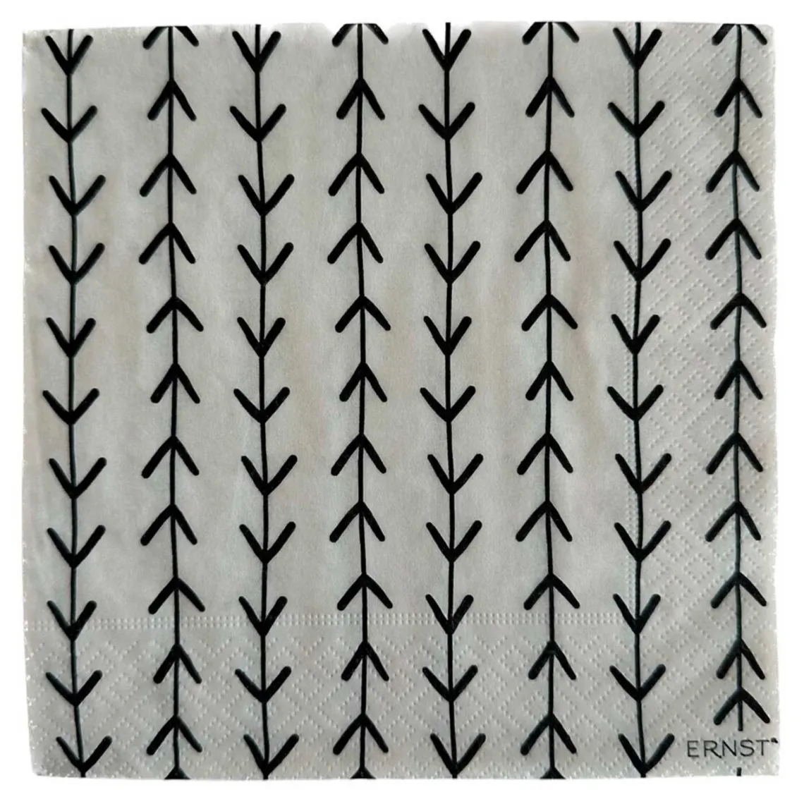 SERVIETTER 33X33 CM | BEIGE/SORT