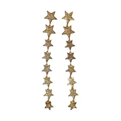 SHOOTING STAR PETITE ØRERINGE | FORGYLDT/CLEAR