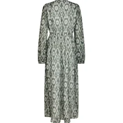 SILFI GRAPHIC FADE DRESS | DUSTY GREEN