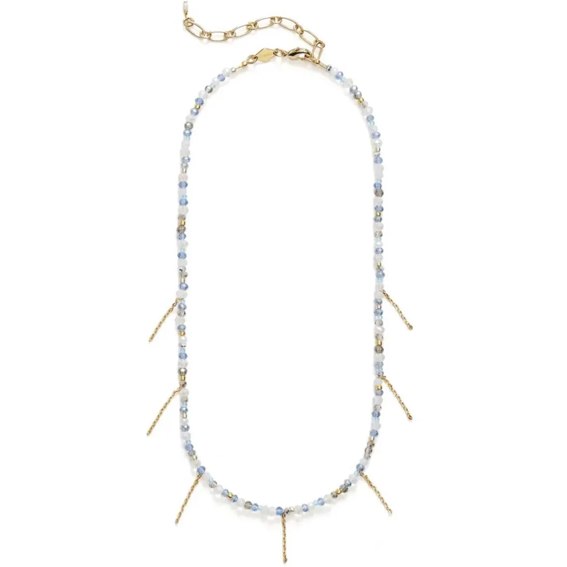 SILVER LINING HALSKÆDE GRÅ | FORGYLDT