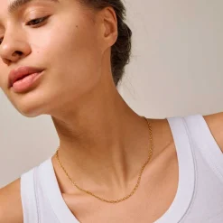 SIMPLE CHARM HALSKÆDE| FORGYLDT