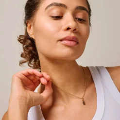 SIMPLE CHARM HALSKÆDE| FORGYLDT